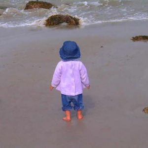 Friend's child at Point Pleasant Beach