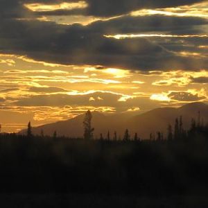 Evening sky on the drive home. This was at about 11pm