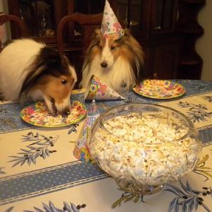 the heck with the hat....let's eat!
