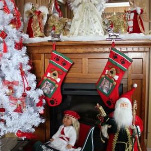 And the stockings are hung on the fireplace with care!