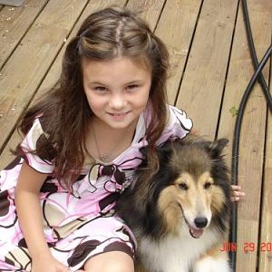 Granddaughter and Shellie in 2008