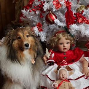 girls and their dolls