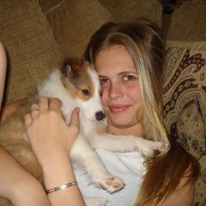 Bobo and my daughter during cuddle time.