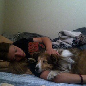 Nappn after a hard days work at Wildlife Assocites