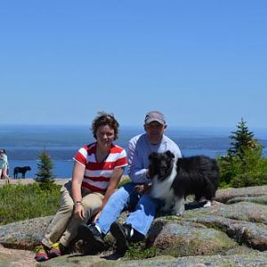 Cadillac Mountain-  technically a selfie I guess... I need to buy a tripod!