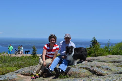 Cadillac Mountain-  technically a selfie I guess... I need to buy a tripod!