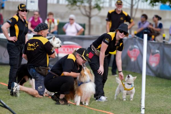 Deska giving me a kiss before a race at the the 2011 Nationals