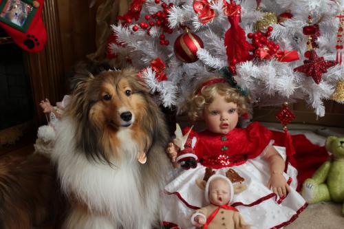 girls and their dolls