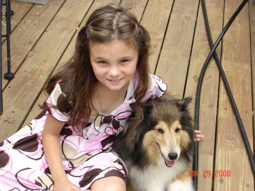 Granddaughter and Shellie in 2008