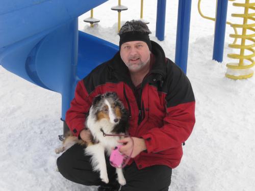She wasn't thrilled about the playground!