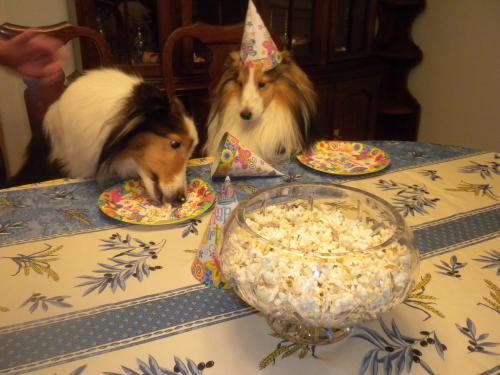 the heck with the hat....let's eat!